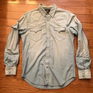 SOLD Ralph Lauren RRL Denim Western Buffon Down M